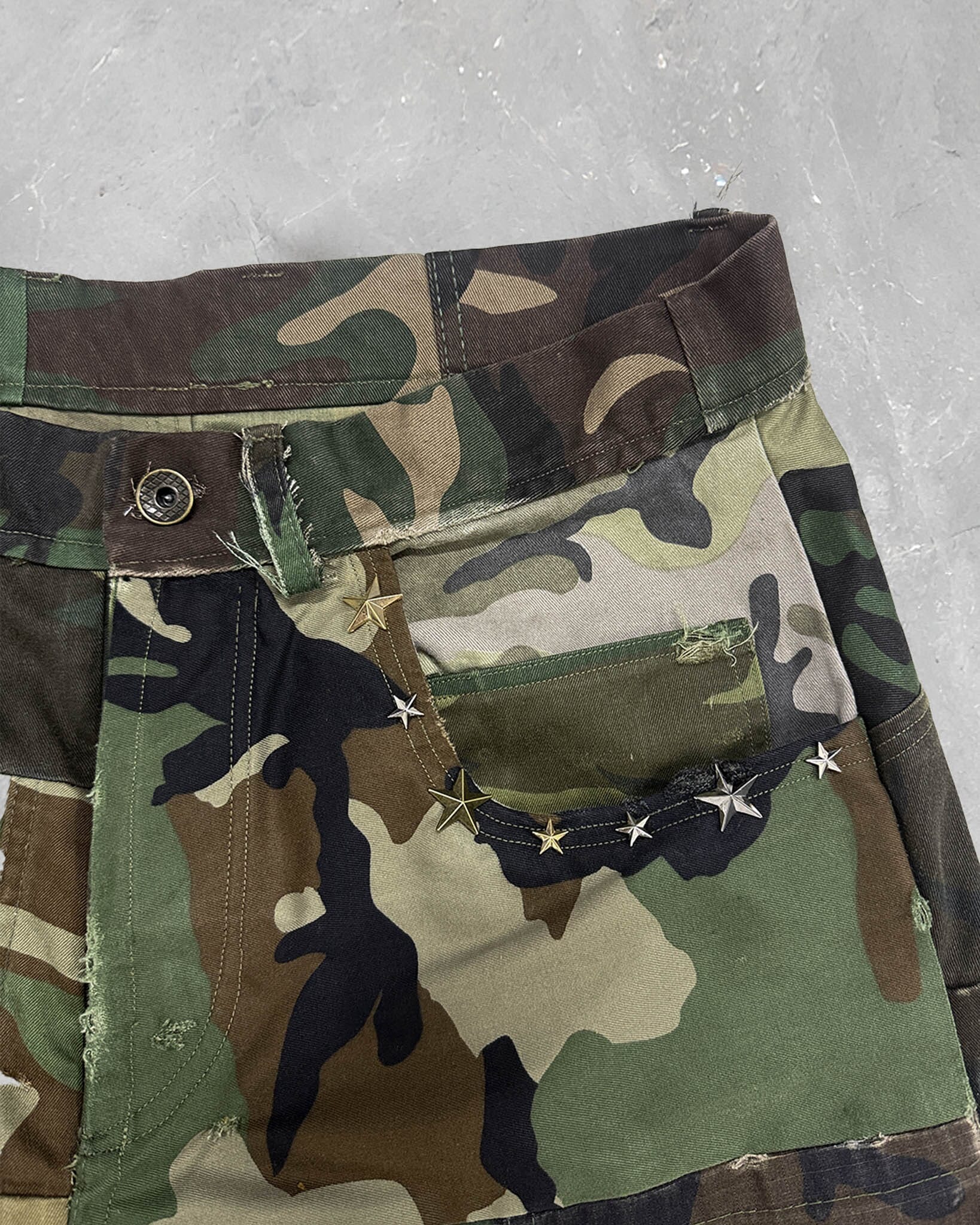 Pants Wide Leg Camo Patchwork - NTMB - Nevertoomuchbasic