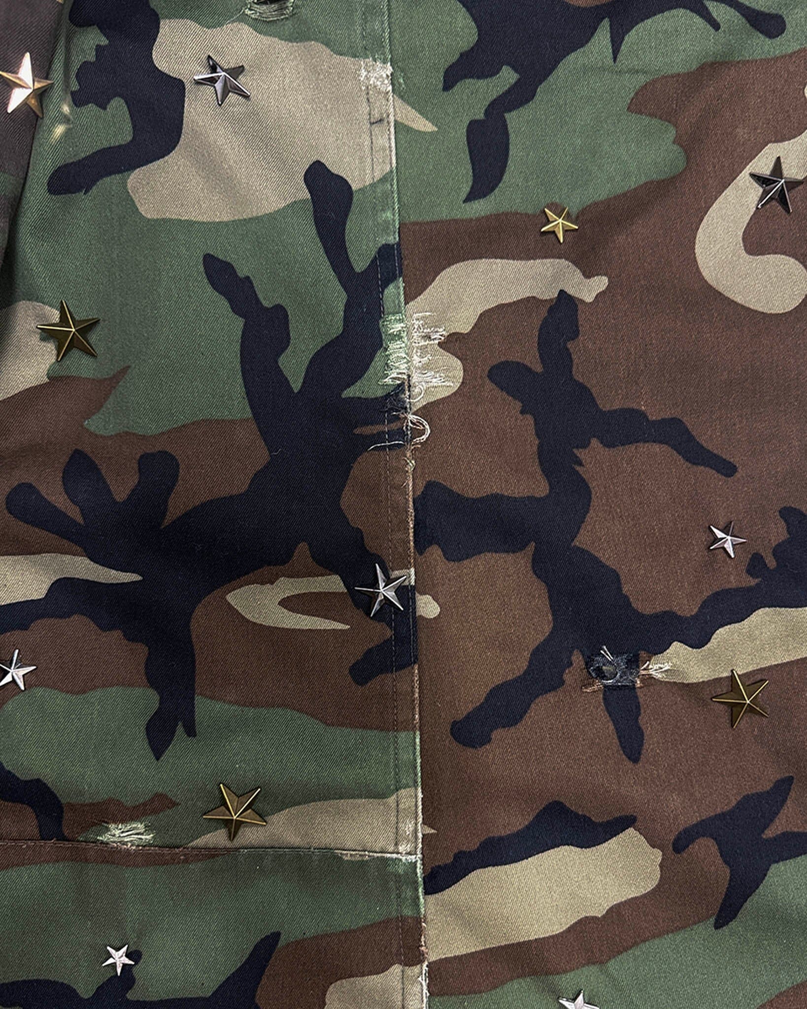 Pants Wide Leg Camo Patchwork - NTMB - Nevertoomuchbasic