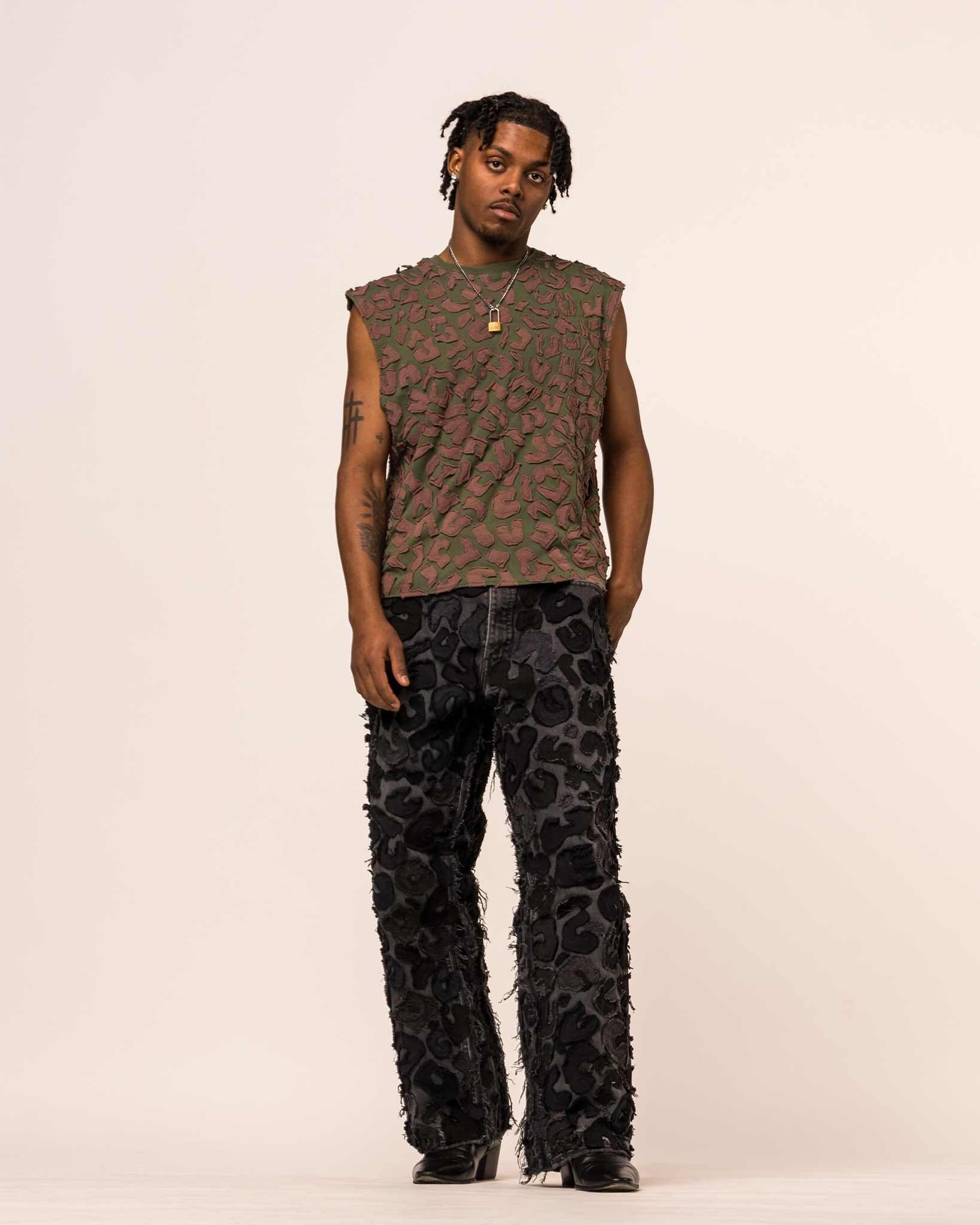 T-shirt Leopard Sleeveless