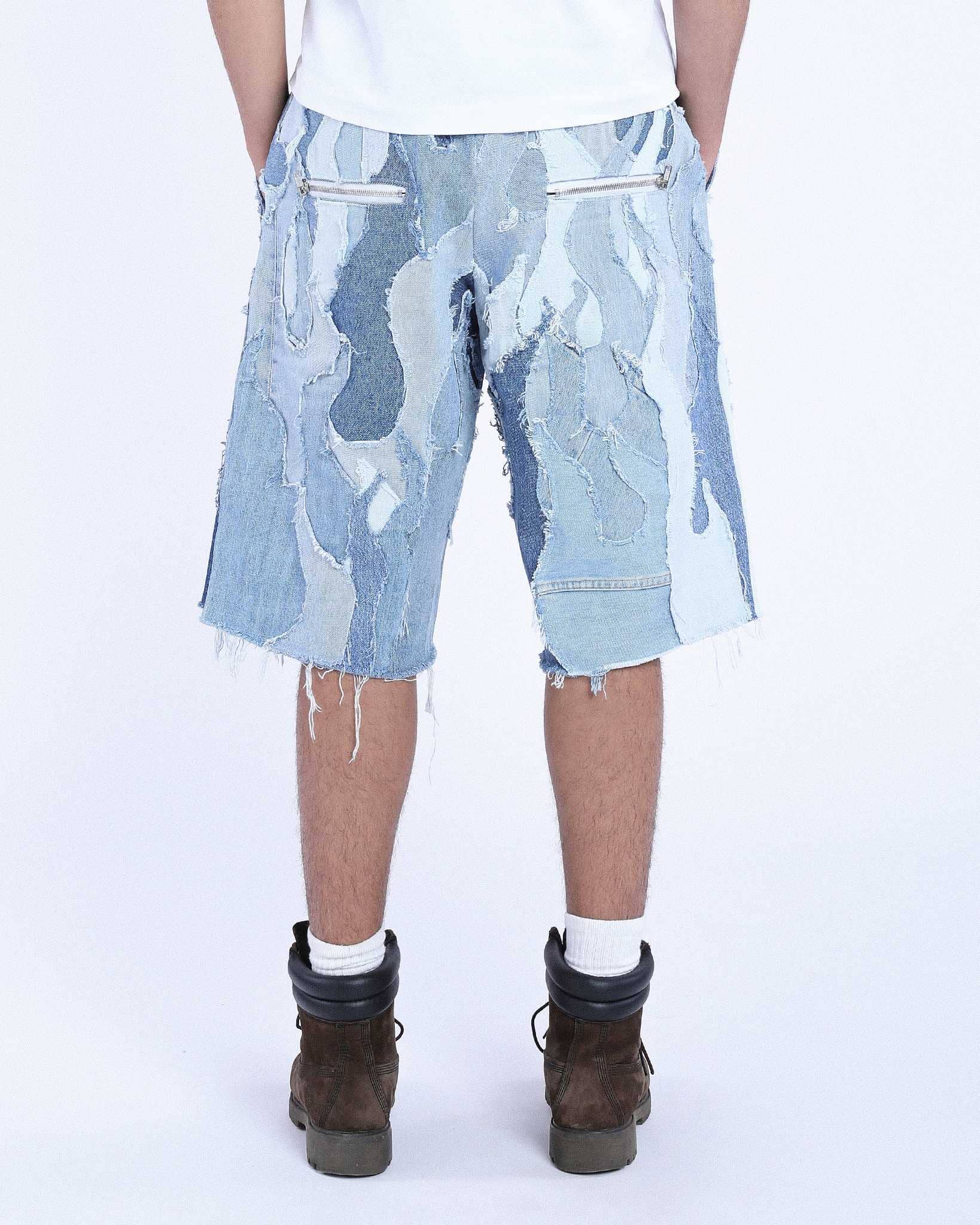 Bermuda Patchwork Flames Blue