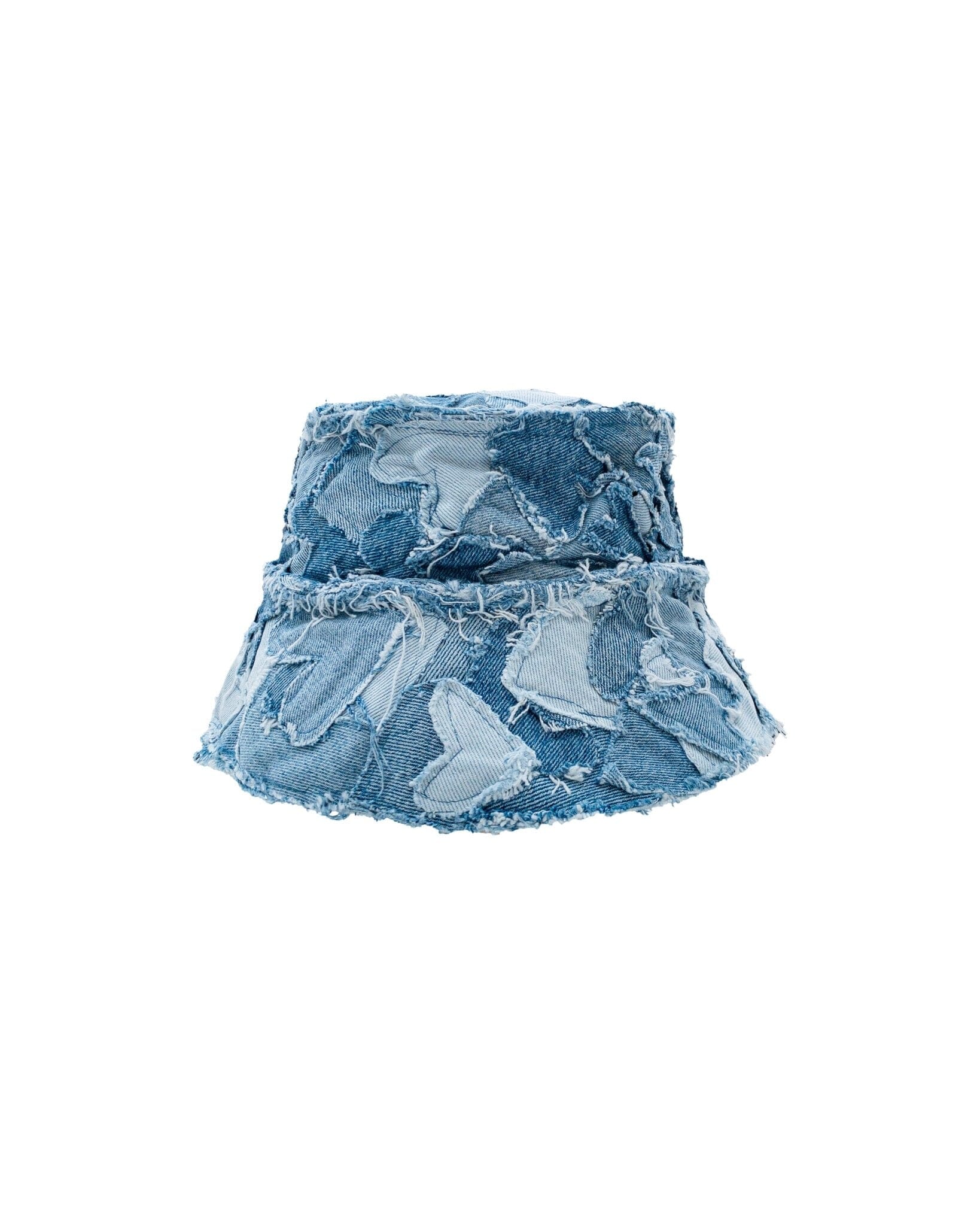 Bucket Hats Heart Cream Blue