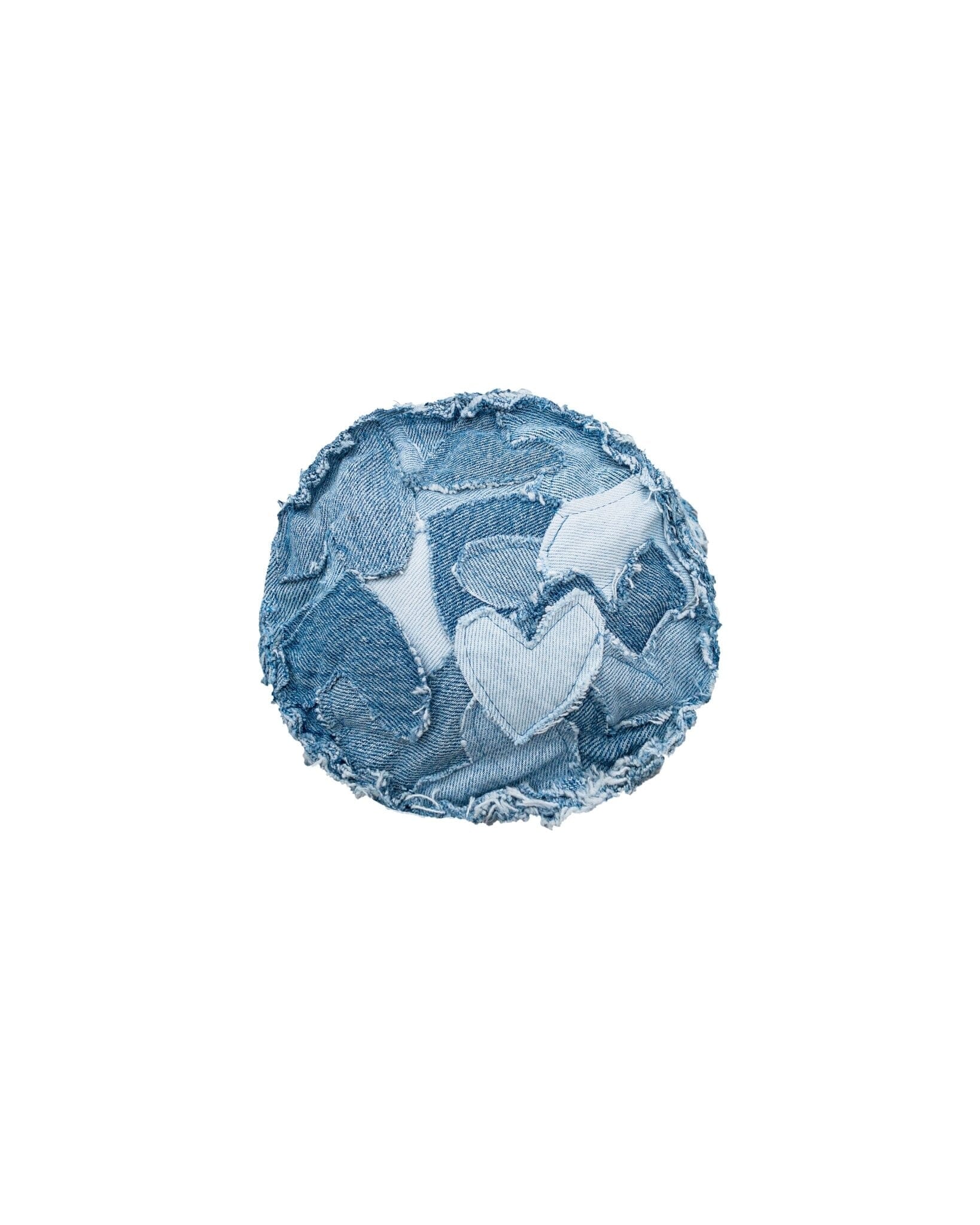 Bucket Hats Heart Cream Blue
