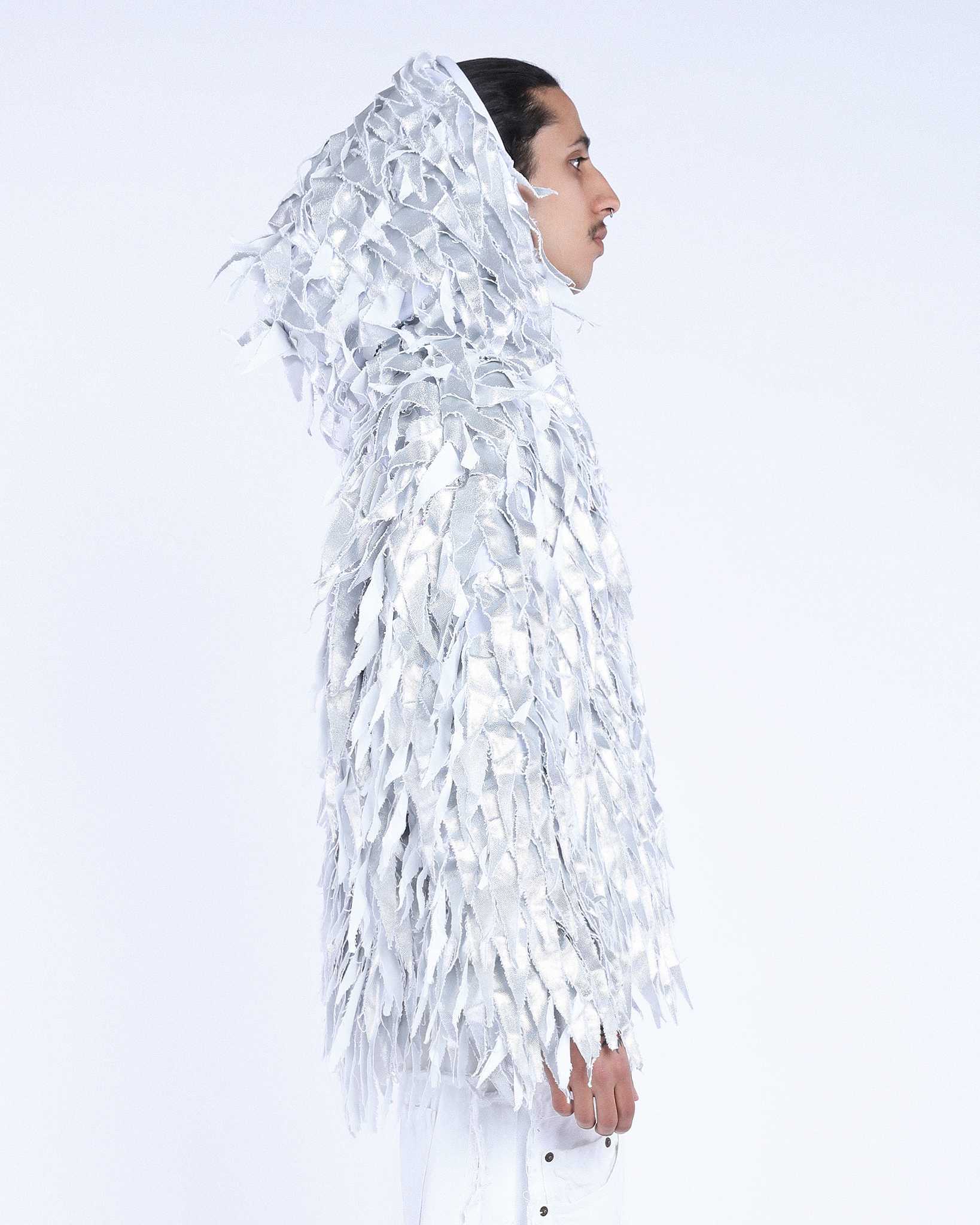 Hoodie Yeti Over Silver