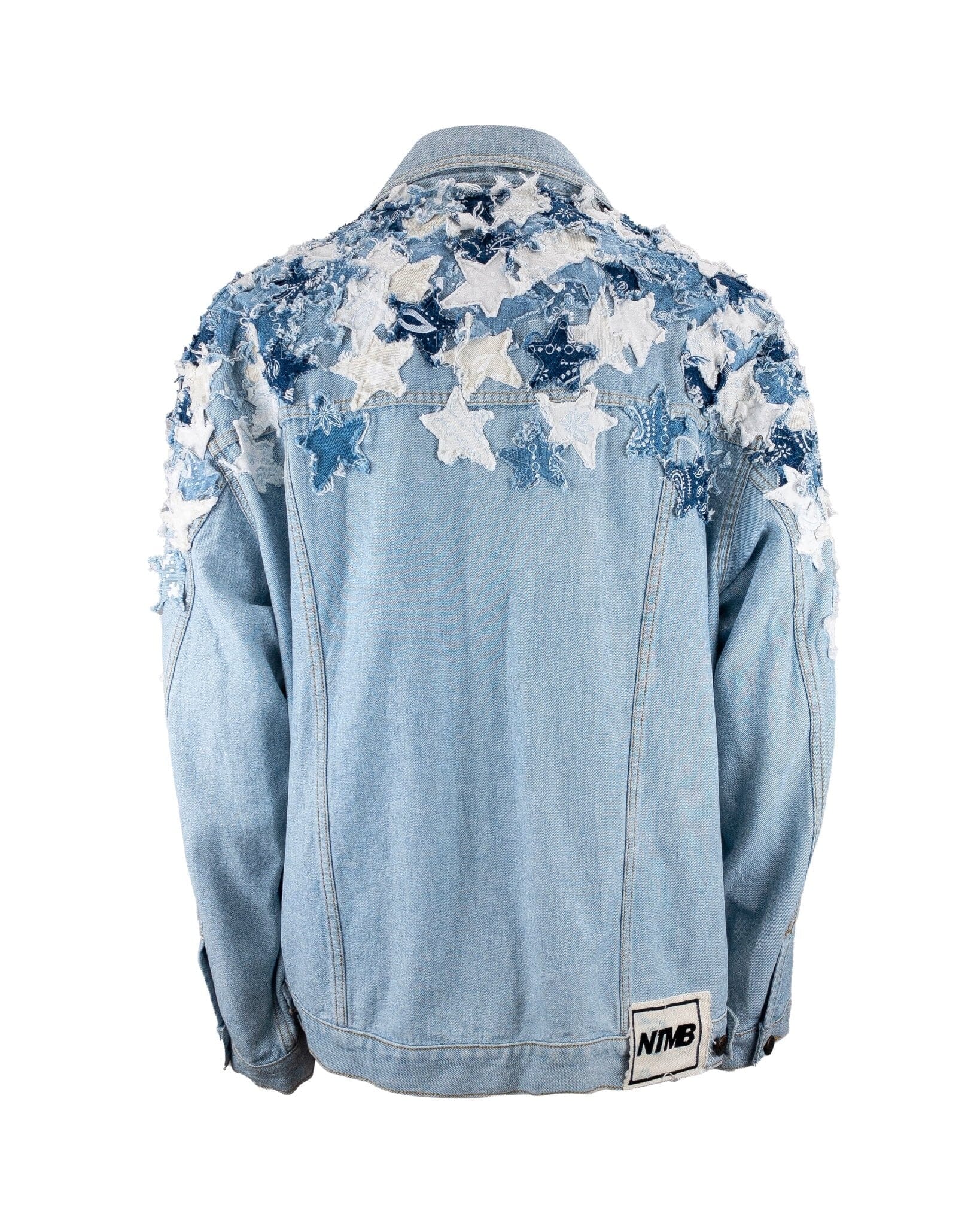 Jacket over denim stars