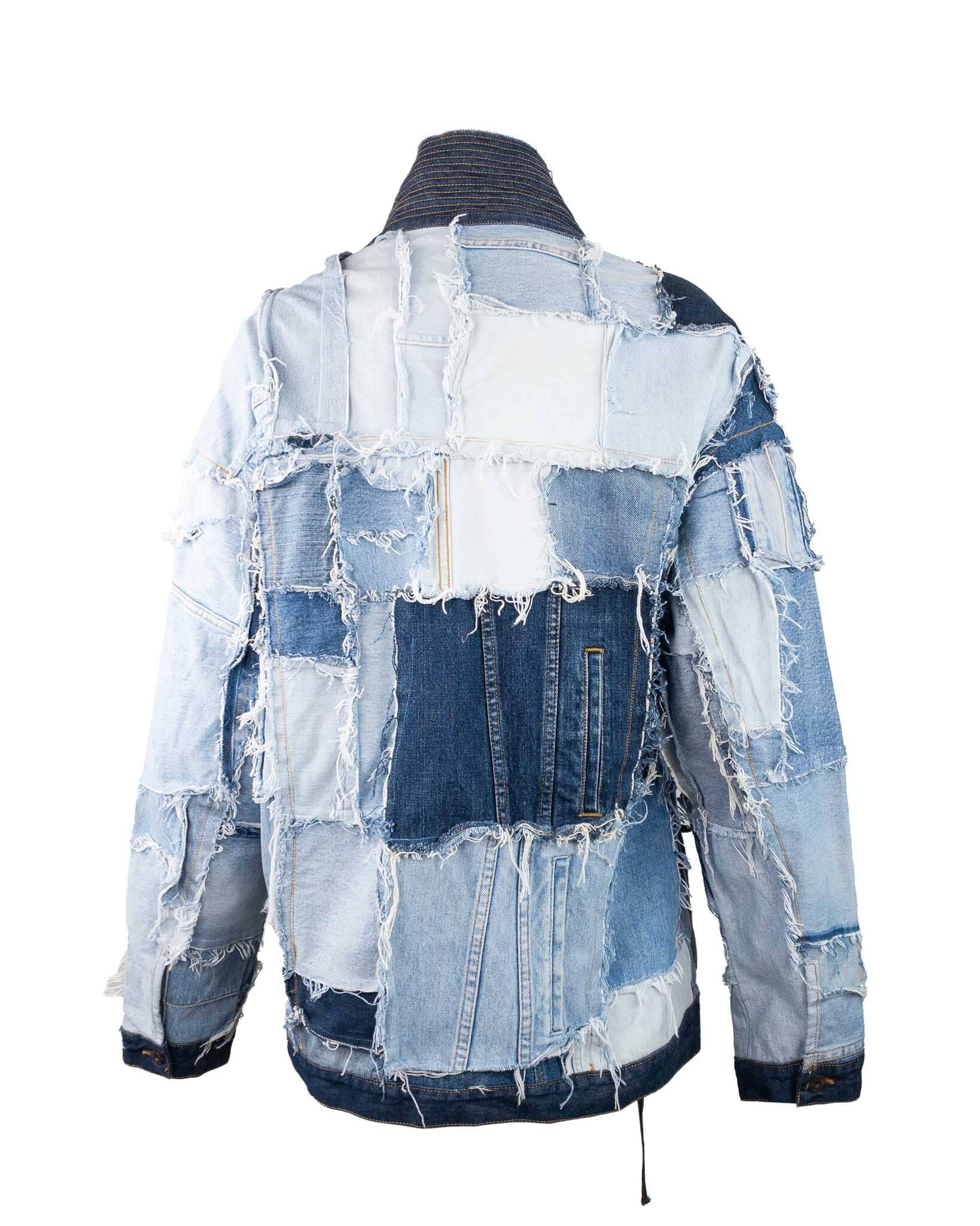Kimono Patchwork Jeans Blue