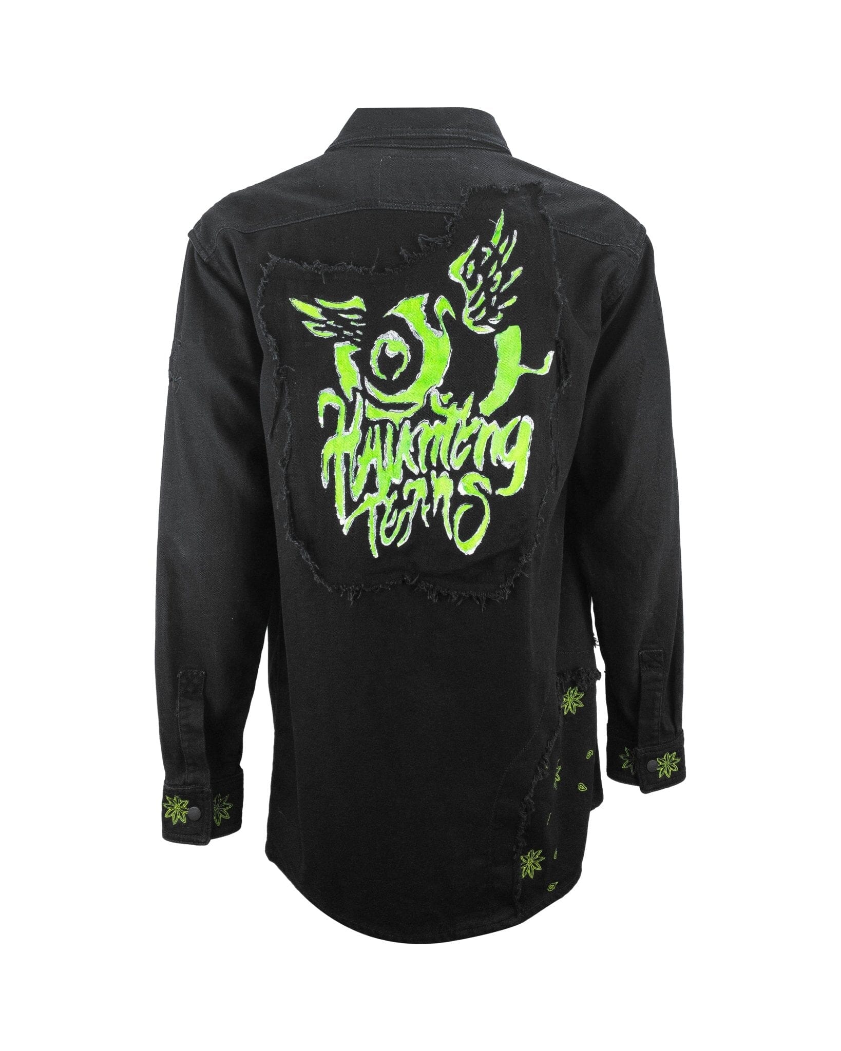 Shirt Over Denim Embroidered black