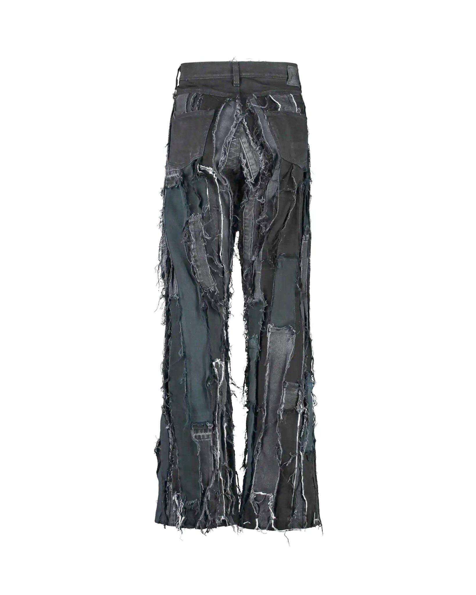 Stripes Flare Jeans Black
