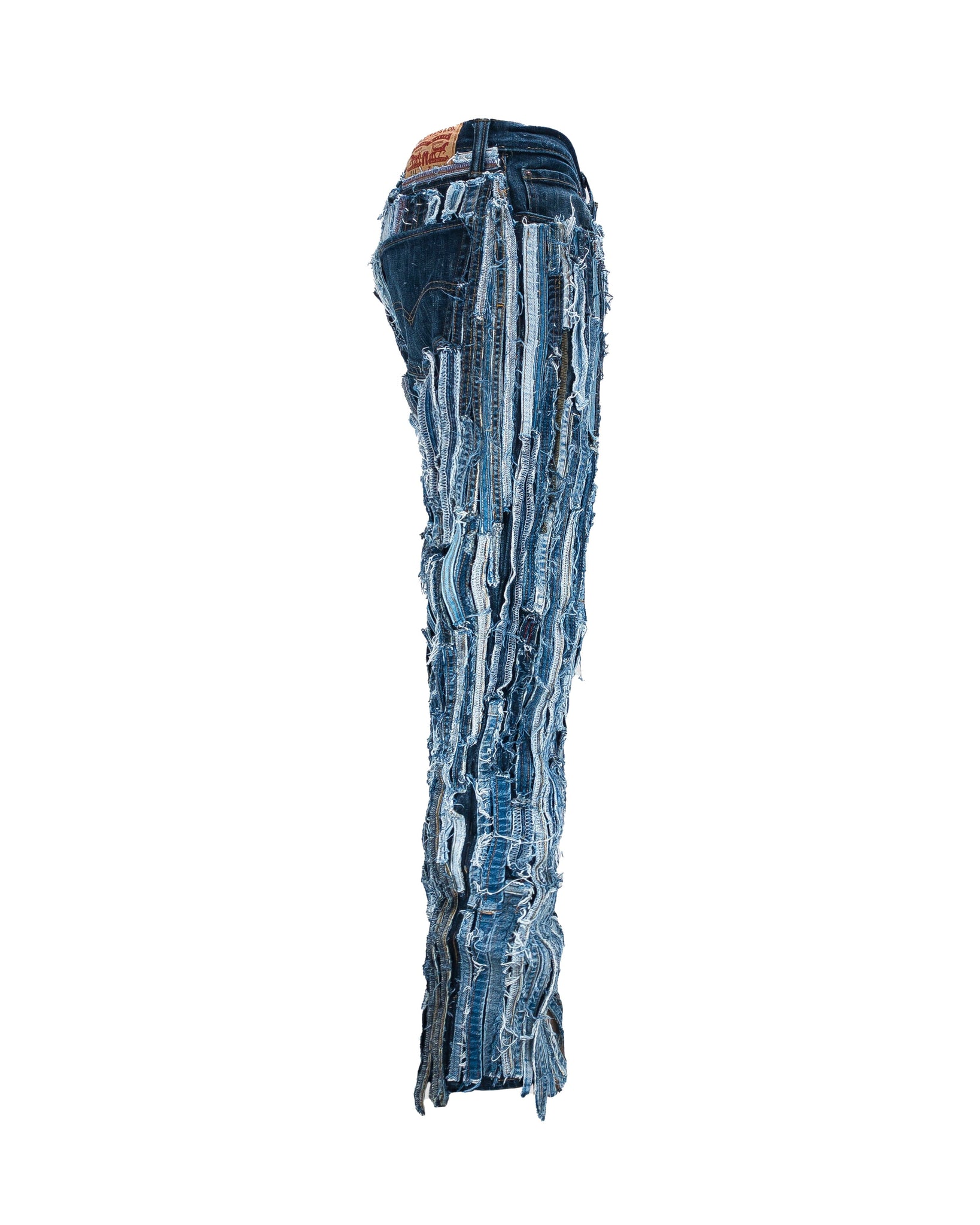 Jeans reworked Straight double seams