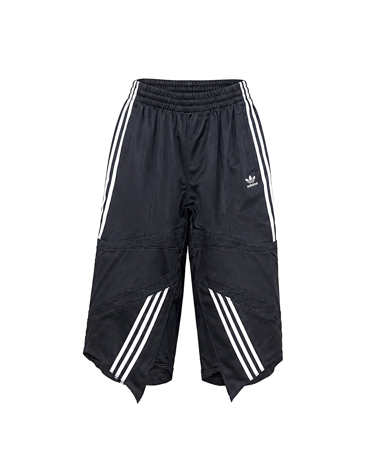 Black Upcycled Tracksuit Denim A-Jorts - NTMB - Nevertoomuchbasic