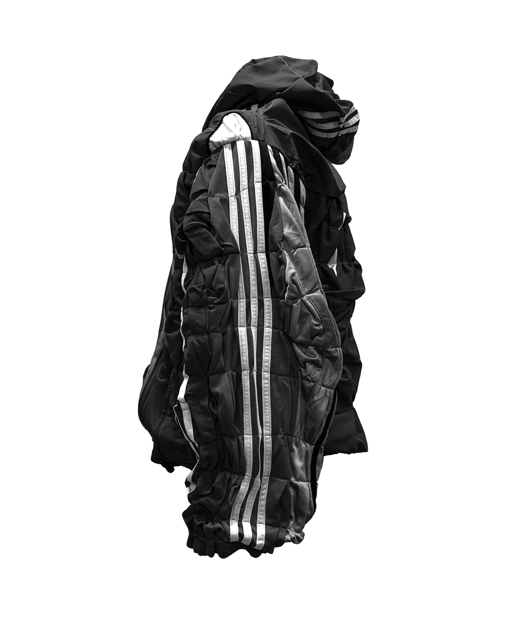 Reworked hoodie jacket A-Black