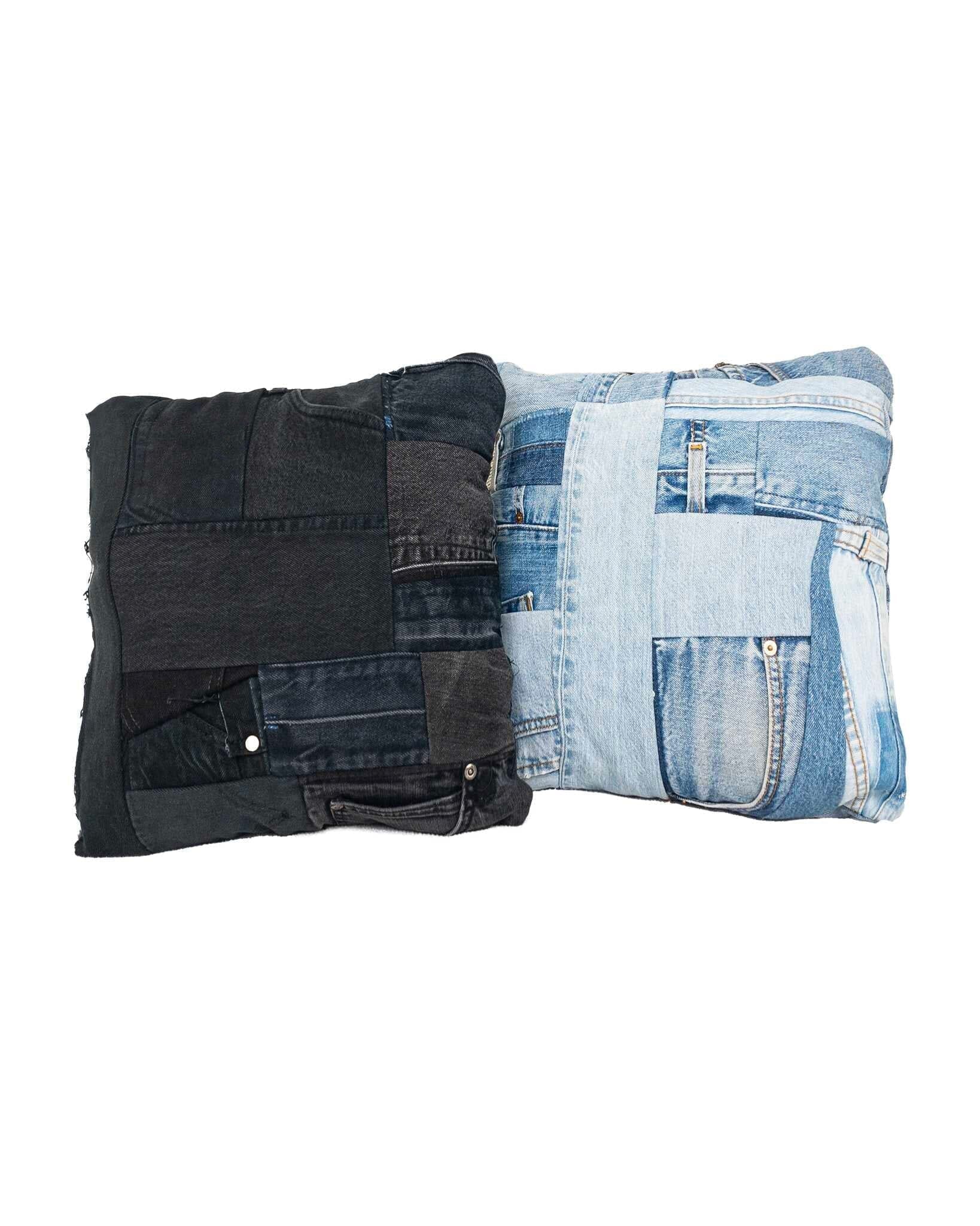 Denim Patchwork Pillowcase Upcycling - NTMB - Nevertoomuchbasic