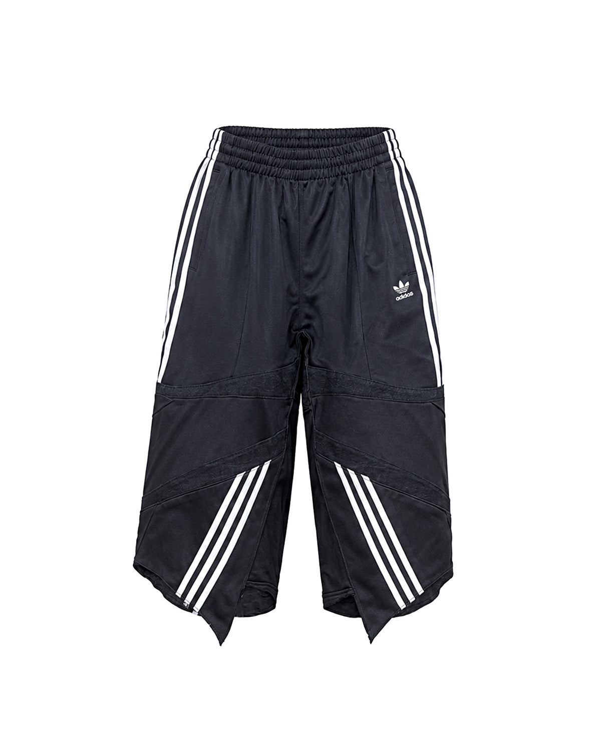 Black Upcycled Tracksuit Denim A-Jorts