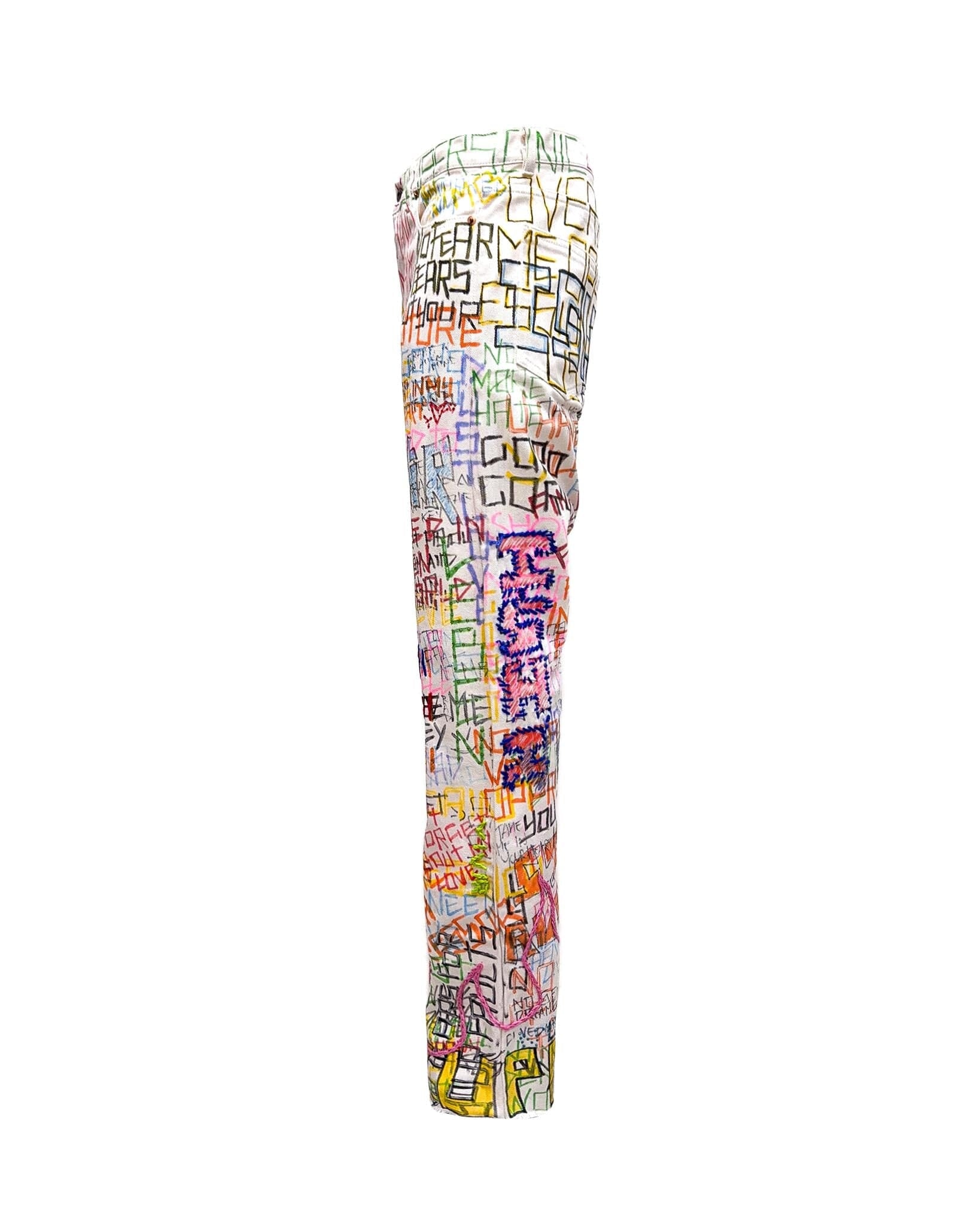 Graffiti Jeans white - NTMB - Nevertoomuchbasic