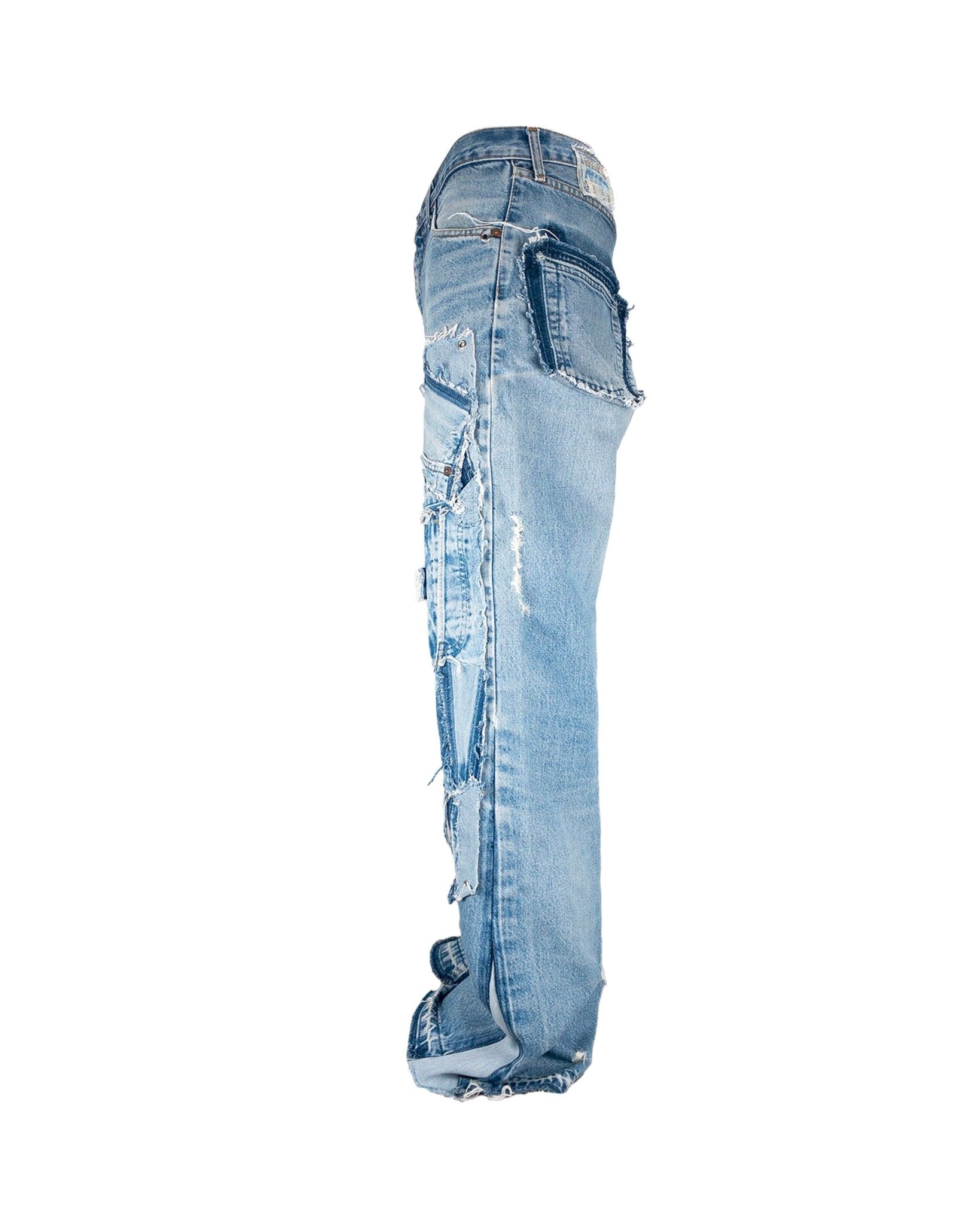 Jeans Baggy reworked blue - freeshipping - NTMB
