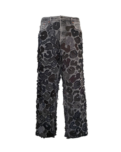 Jeans Leopard patchwork - NTMB - Nevertoomuchbasic