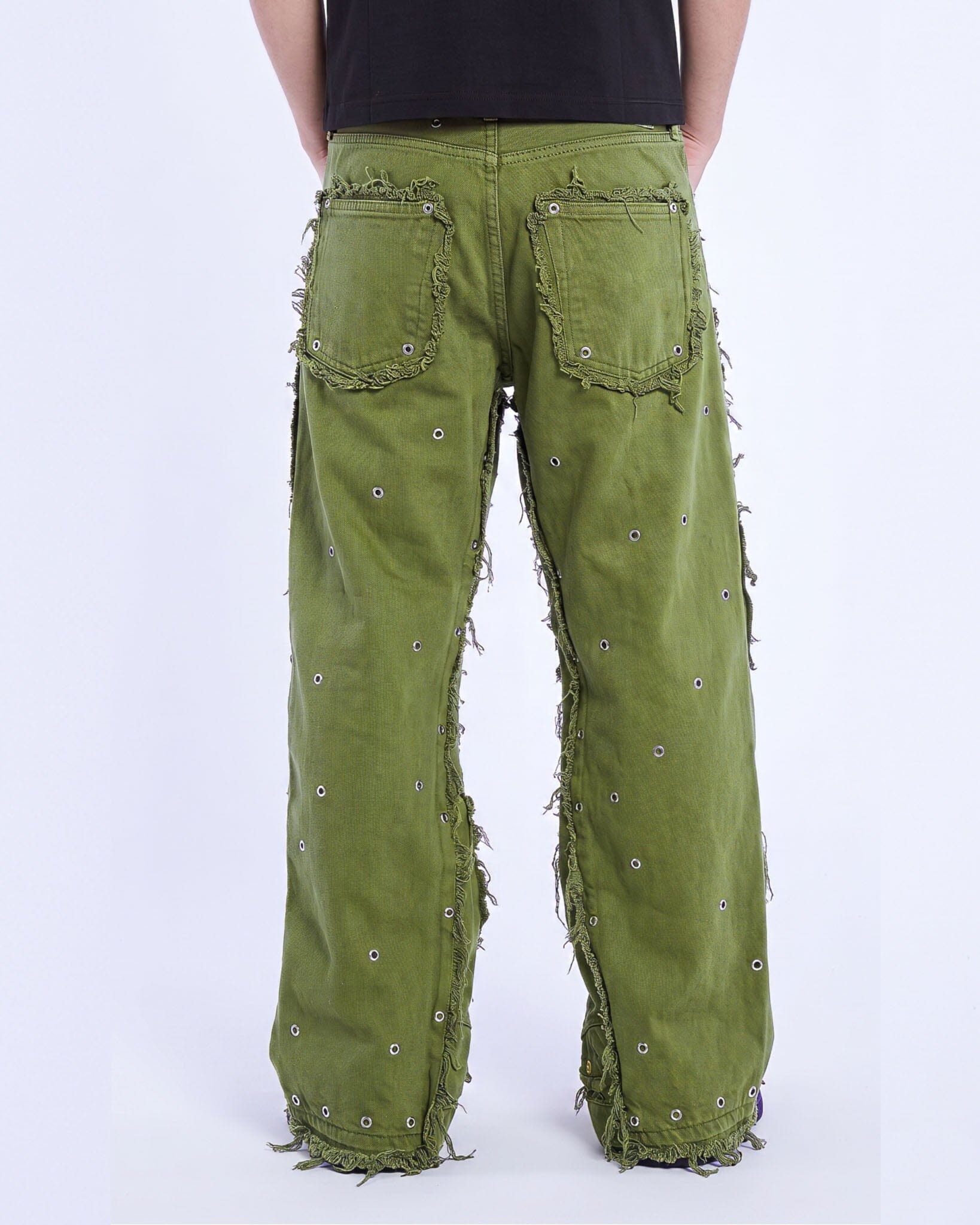 Khaki Upcycled Puff Carpenter Jeans - NTMB - Nevertoomuchbasic