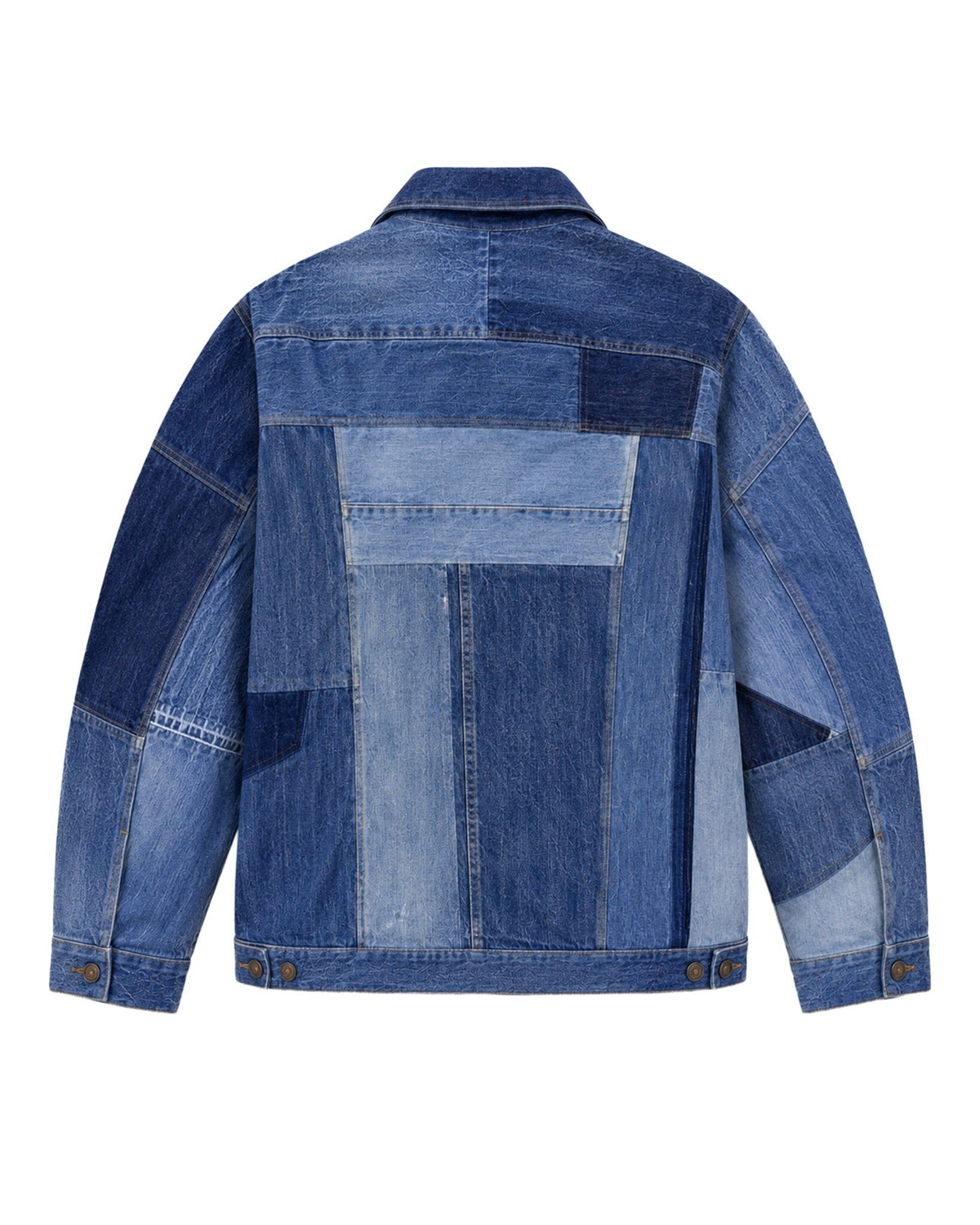 Upcycling Paneled Oversized Denim Jacket