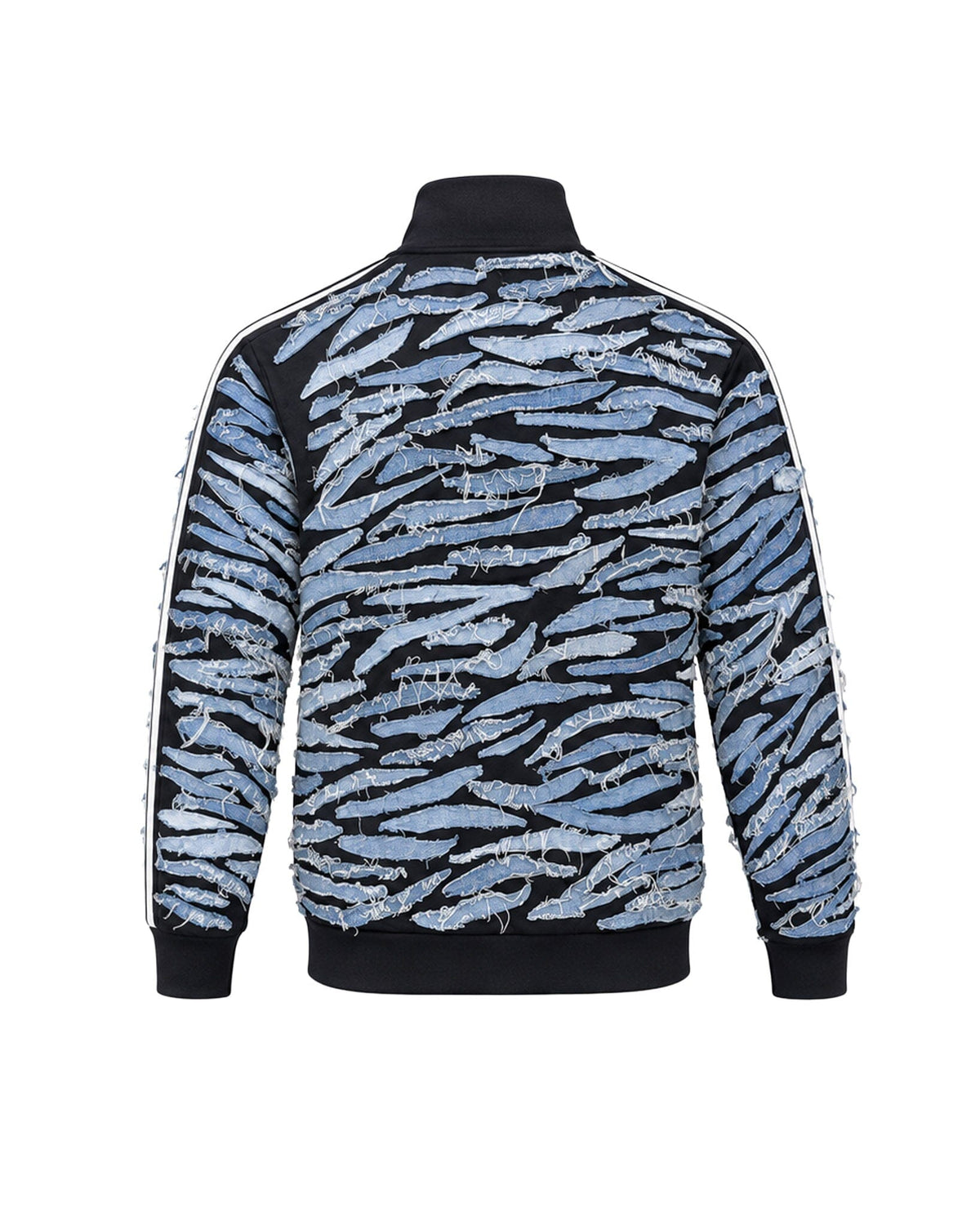 Upcycled Firebird Zebra Denim A-Jacket