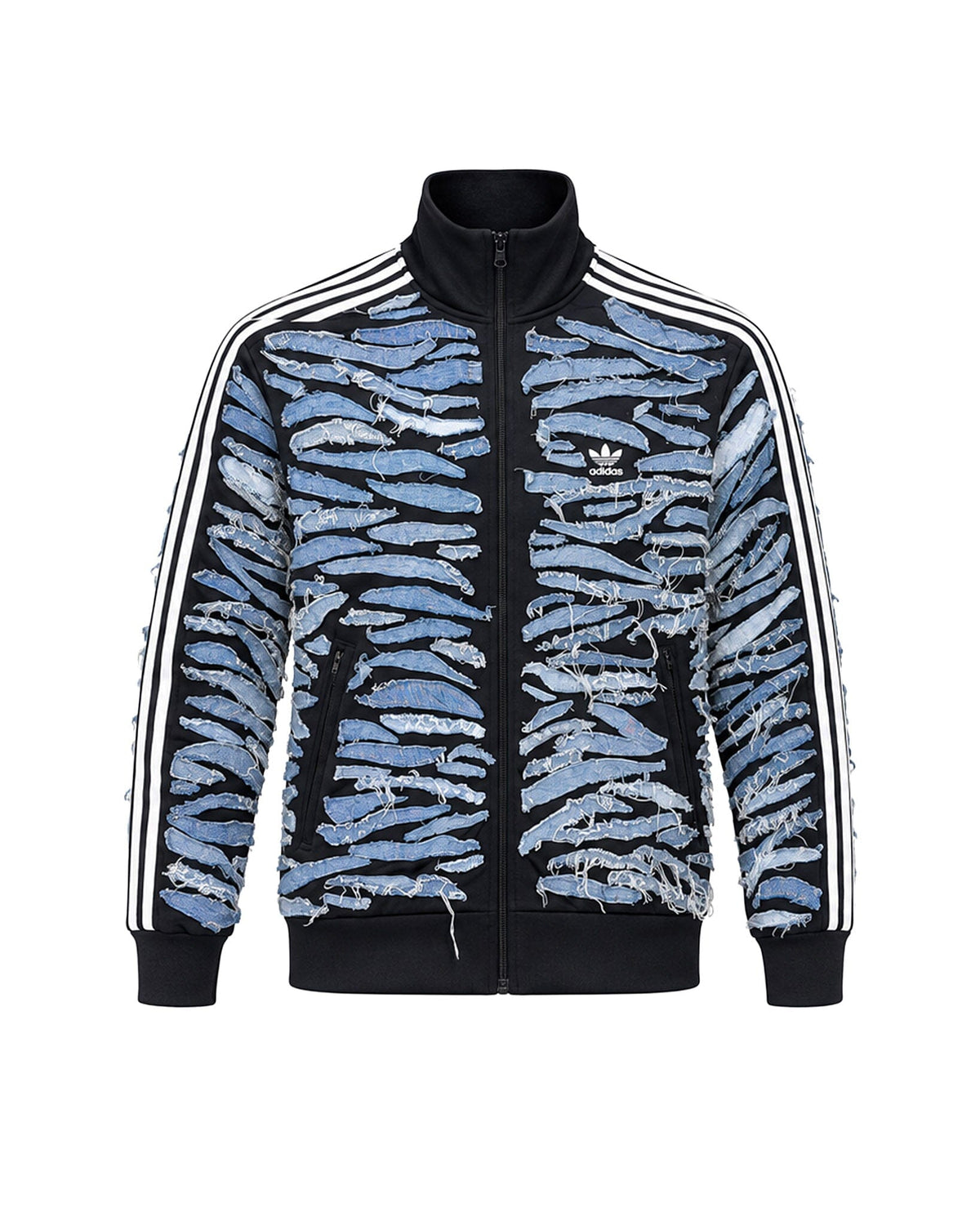 Upcycled Firebird Zebra Denim A-Jacket
