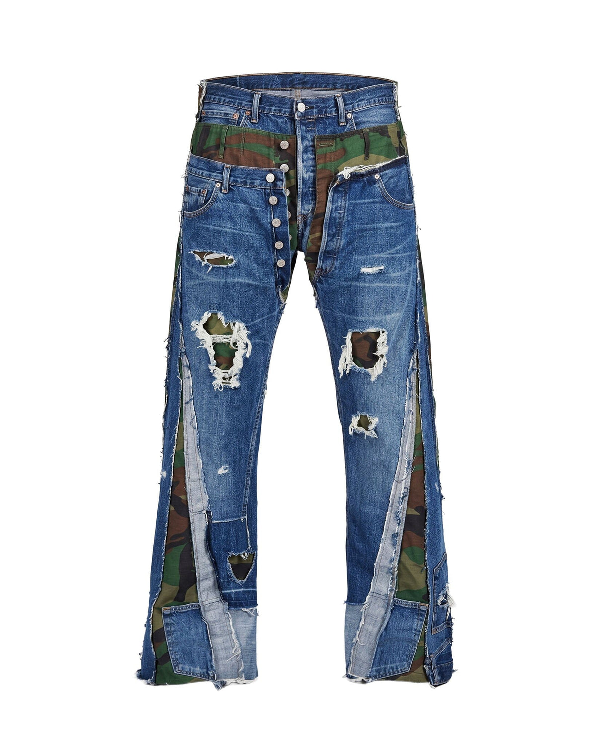 Jeans Triple Dark Blue Camouflage