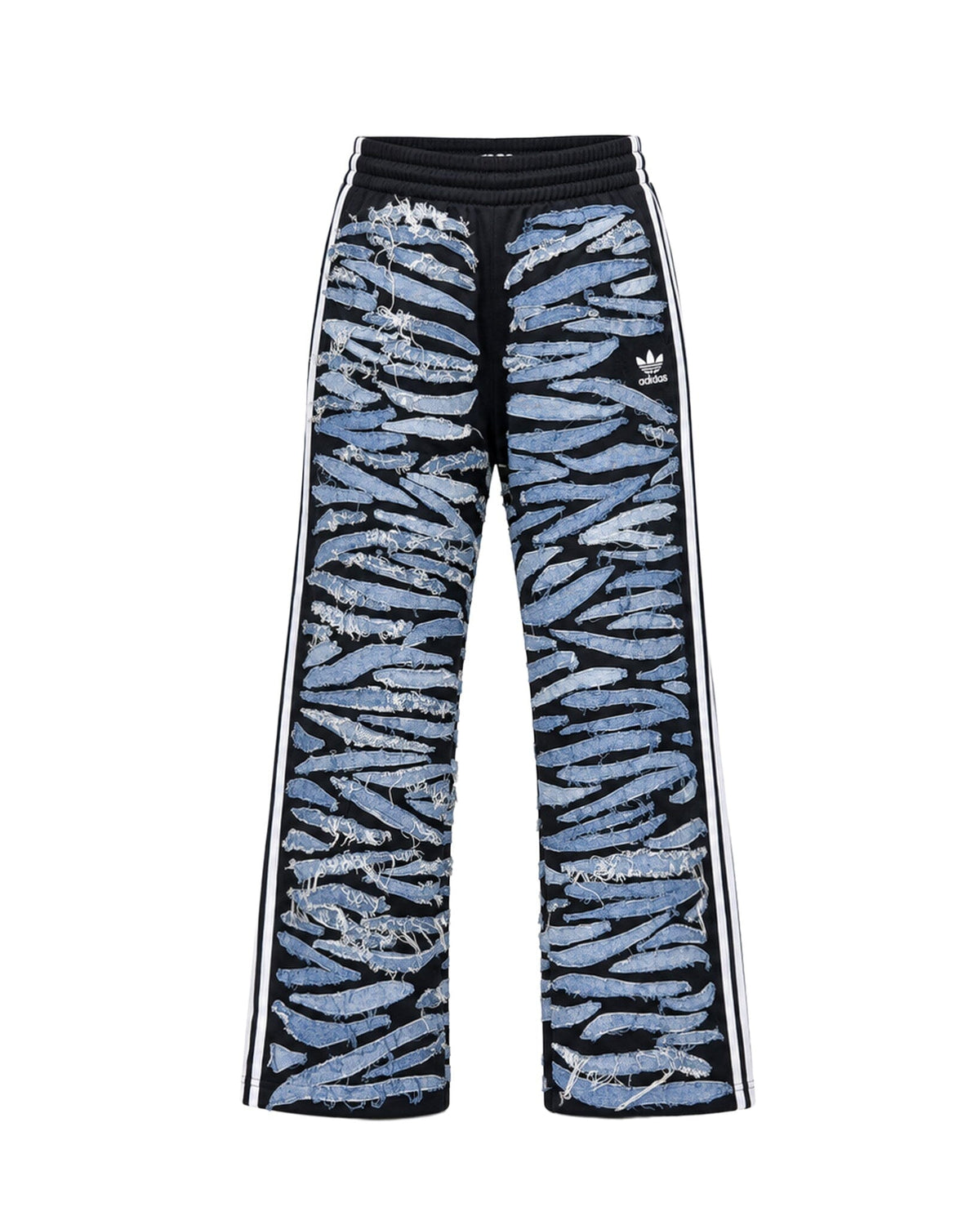 Upcycled Firebird Zebra Denim Track Pants - NTMB - Nevertoomuchbasic