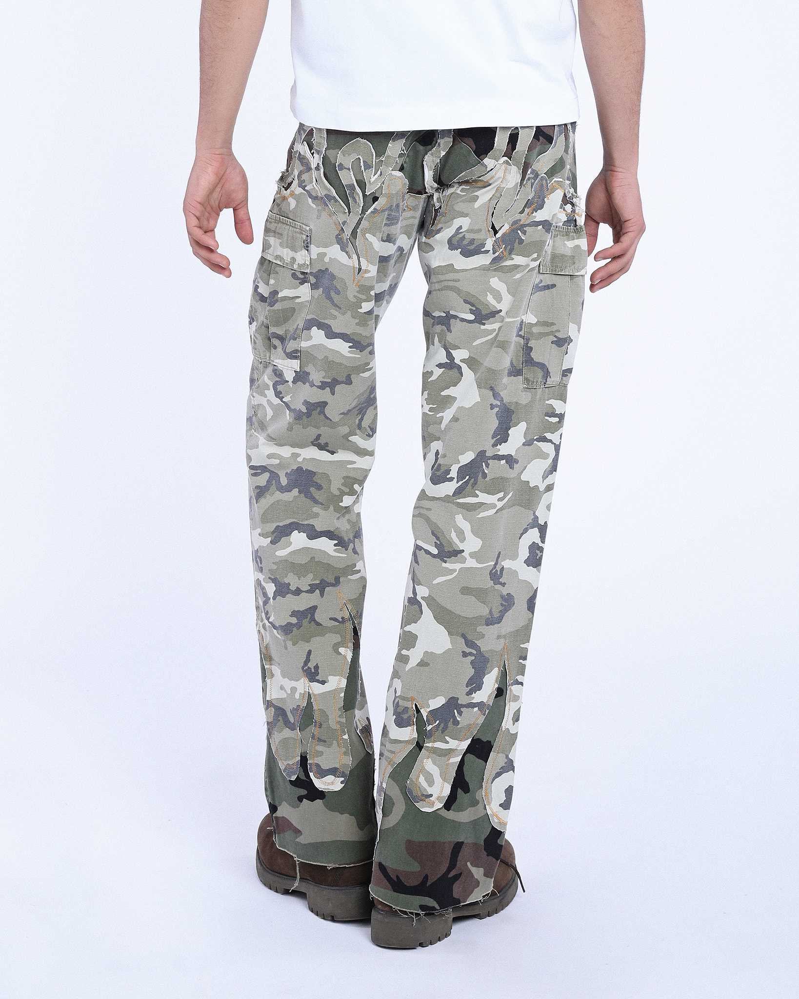 Jeans Camouflage Cargo Flames