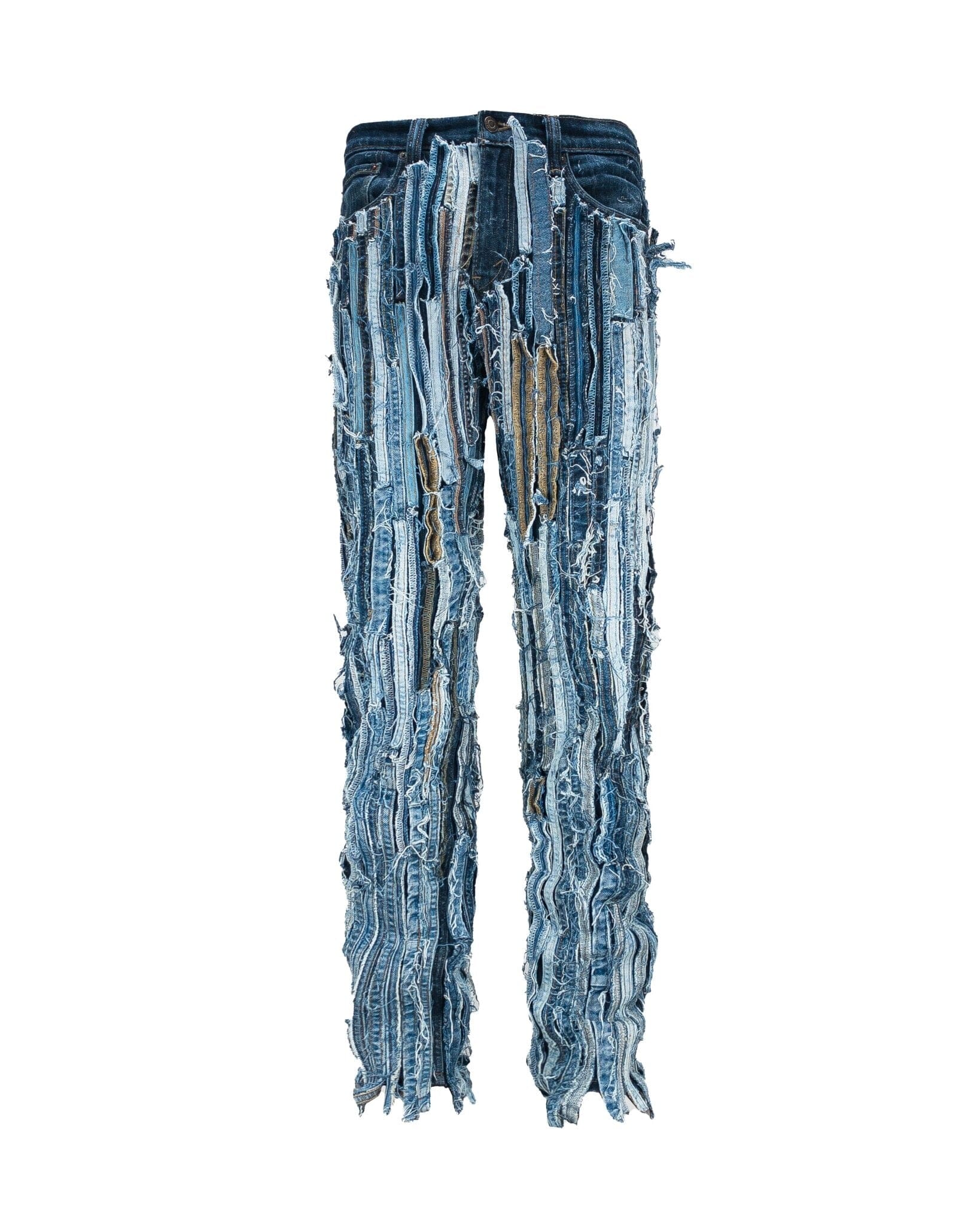 Jeans reworked Straight double seams