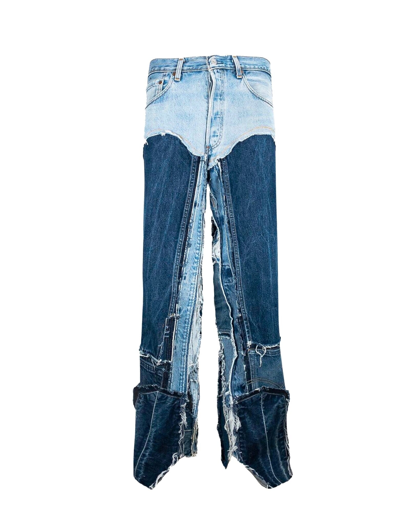 Jeans reworked Straight upcycling