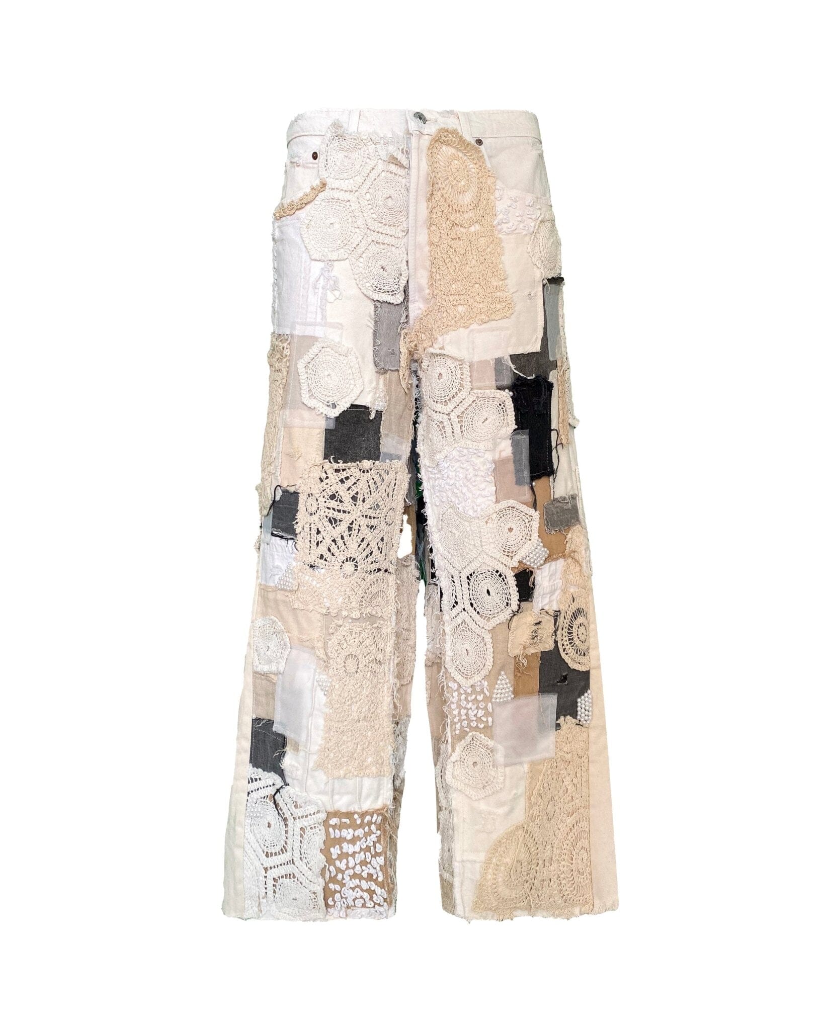 Jeans ULTRA Baggy White Patchwork