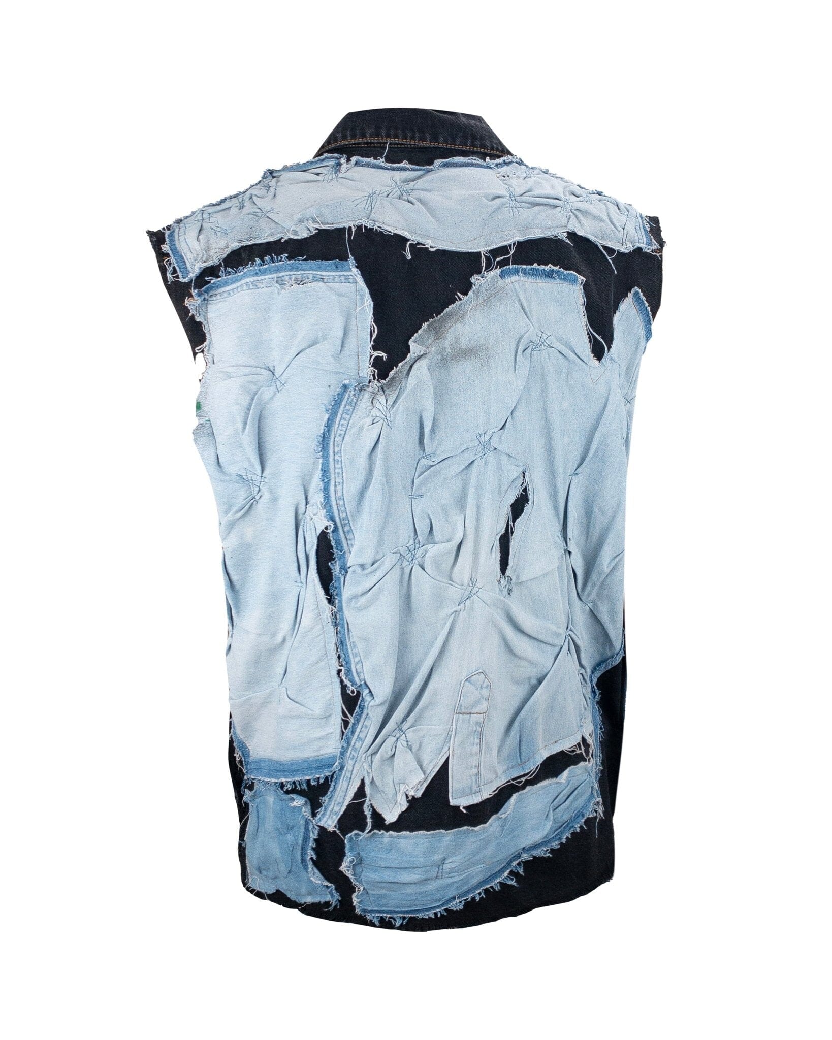 Shirt Over Denim Sleeveless