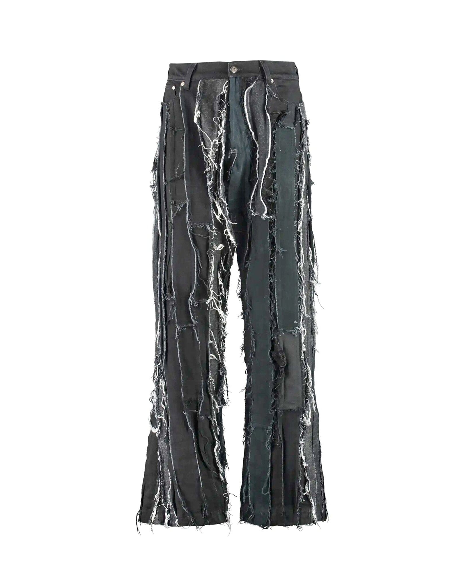 Stripes Flare Jeans Black
