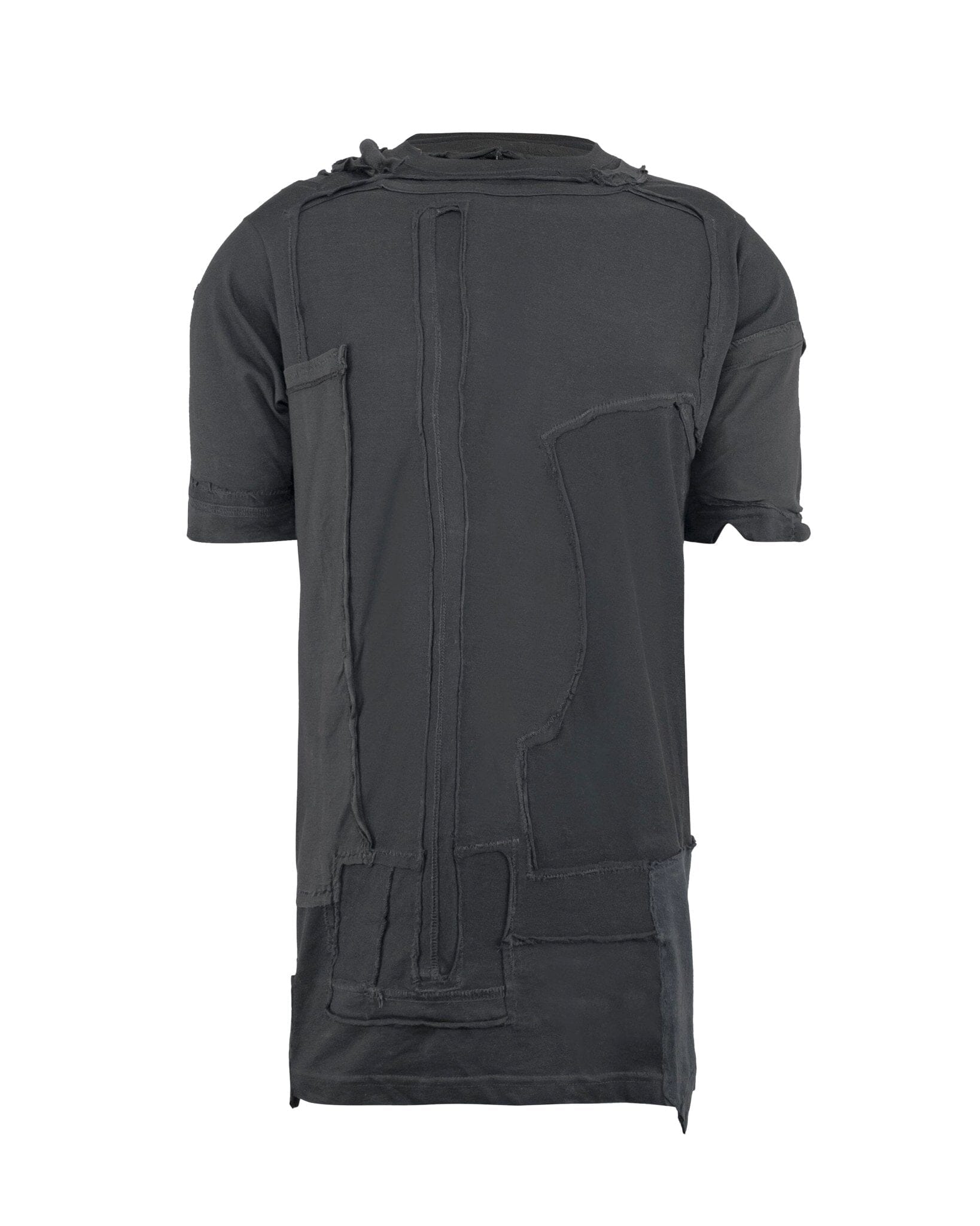 T-Shirt Black Paneled