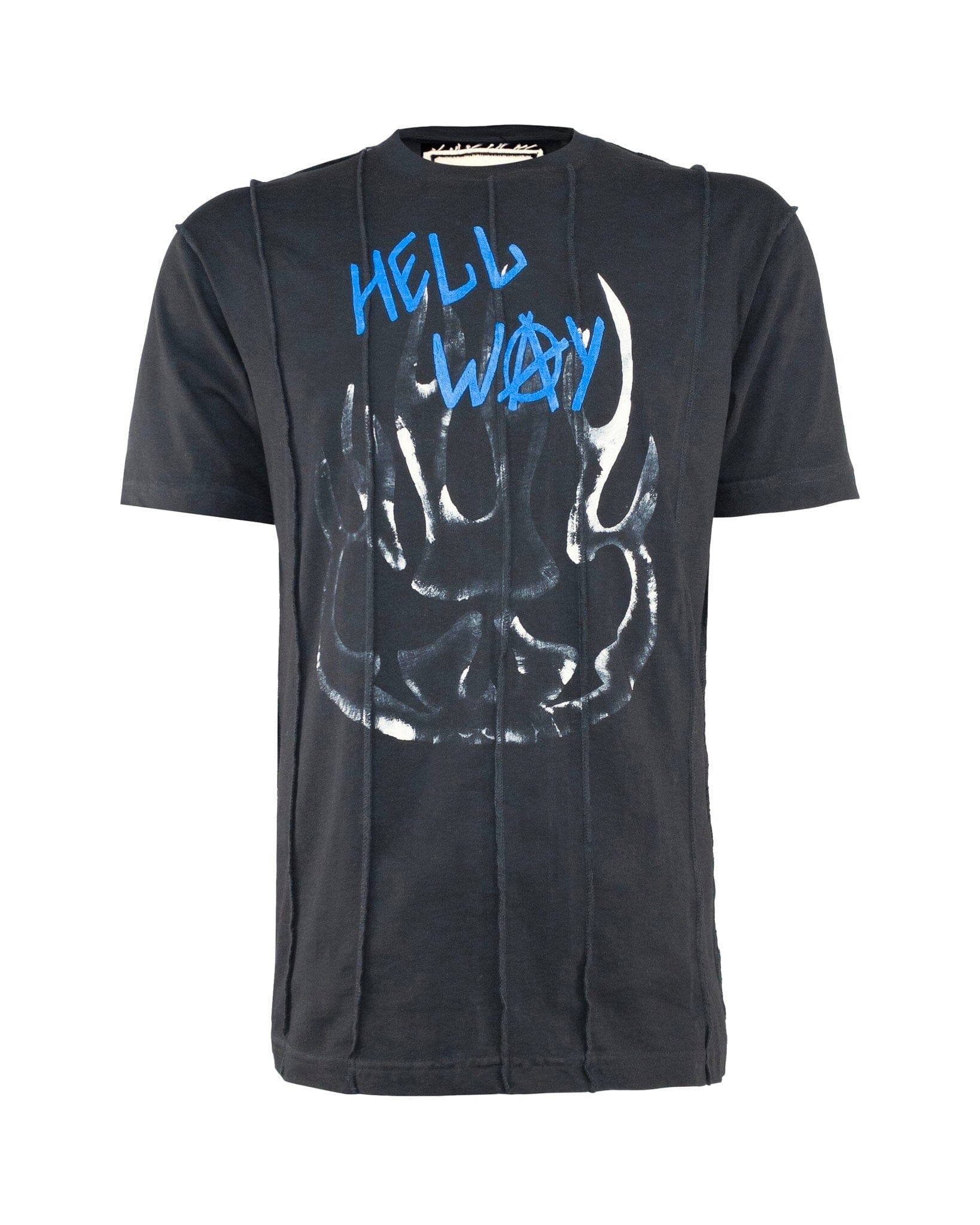 T-shirt regular Stripes Skull Black